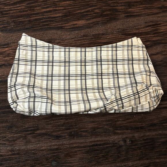 Retired Thirty-One Skirt Purse Cover -Black/Gray Plaid - Picture 2 of 2